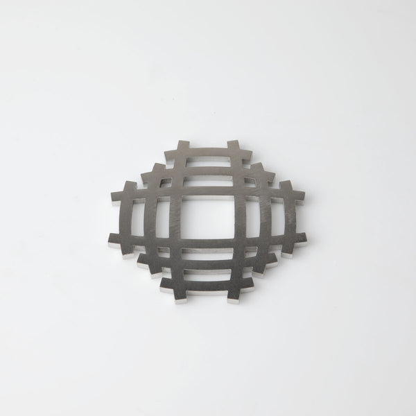 Yoldian risti (“Yoldia Cross”) coaster, stainless steel